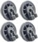 Ruedas Lavavajillas,Juego de 4 Rueda Lavavajillas,recambios lavavajillas,Cesta Ruedas Lavavajillas Universal,Modelo 611475,Compatible con B~,S~,N~