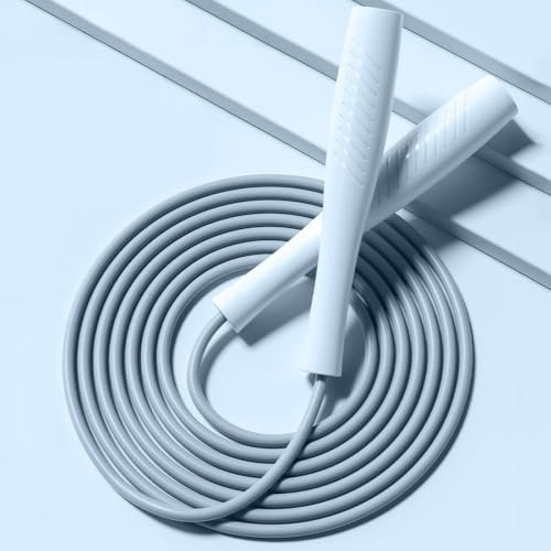 Skipping Ropes Kids, Adjustable Children Jump Rope with ABS Handles and PVC Rope for Child Student Toddler (Blue)