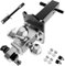 Verstellbare Anhängerkupplung für 2-Zoll-Empfänger, 6“ Drop & Rise Heavy Duty Tow Hitch mit Schlössern & Pin & drehbarem Schäkel, Tri-Ball (1-7/8“ x 2„ x 2-5/16“)