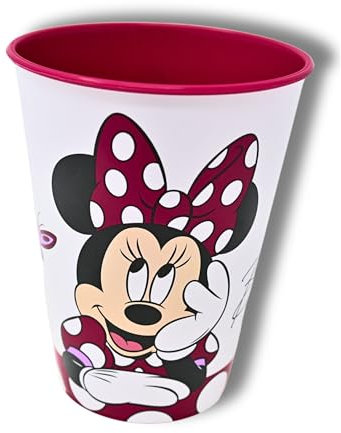 Stor Minnie Mouse Trinkbecher für Kinder BPA frei - Kinder Becher 260 ml für Kindergarten - Kindertrinkbecher – Tasse - Camping Becher - Baby Trinkbecher Plastik Kinderbecher wiederverwendbar