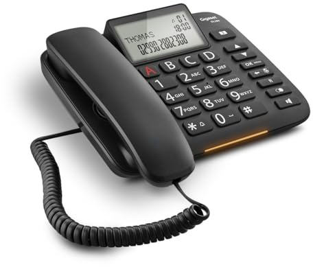 Gigaset DL380・Telefon mit Schnur・Schwarz (S30350-S217-C101) | Int.- Ware