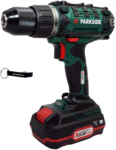 HEADNMORE® Bundle - PARKSIDE® 20V Akku Bohrschrauber Akkuschrauber PABS 20-Li I9 (inkl. Akku) +Schlüsselanhänger