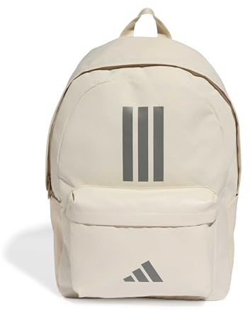 adidas Unisex Classic Three Stripes Back To School Backpack, Crystal Linen/grey four, One Size