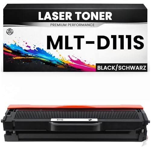 Toner 111S für Samsung Schwarz MLT-D111S wie Original Premium Alternative für Samsung Xpress SL-M2020 SL-M2022 SL-M2026W SL-M2070 SL-M2070FW