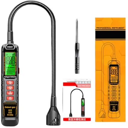 Fast Response Refrigerants Leakage Checker HVAC Leak Detector for Home Fridge and Automotive Systems Leak Detector