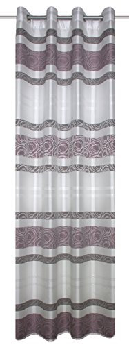Home fashion Ösenschal, Stoff, Mauve, 245 x 140 cm