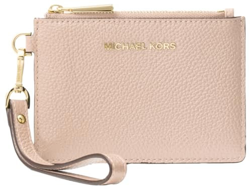 MICHAEL Michael Kors Mercer Leather Coin Purse (Soft Pink)