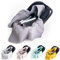 BABEES Einschlagdecke Kapuze Waffelstoff Baumwolle Waffelpiqué für Babyschale Autositz, Universal, Frühling Sommer Baby Decke für Kinderwagen Babytragen leicht (GRAU)