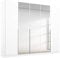 Rauch Möbel Alabama Schrank Kleiderschrank Drehtürenschrank Weiß mit Spiegel 5-türig inklusive Zubehörpaket Classic 3 Kleiderstangen, 9 Einlegeböden BxHxT 226x229x54 cm