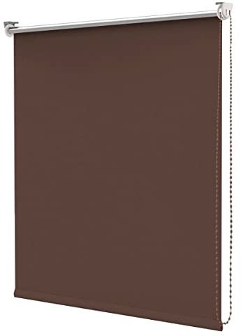 Tenda a Rullo Avvolgibile Porta Finestra Casa Ufficio Parete Soffitto Mod.TENDARULLO 80X180 MARRONE
