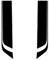 Auveach 85 cm Universal Car Racing Dual Stripe Motorhaube Aufkleber Dekoration PVC Vinyl Grafikaufkleber Schwarz