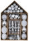 Valery Madelyn Weihnachtsbaumschmuck-Set für Valentinstag, 70 Karat Weiß-Silber, bruchsichere Weihnachtskugel-Ornamente, Bulk, Winterwunderland, Wald, hängende Ornamente für Urlaub, Hochzeit,