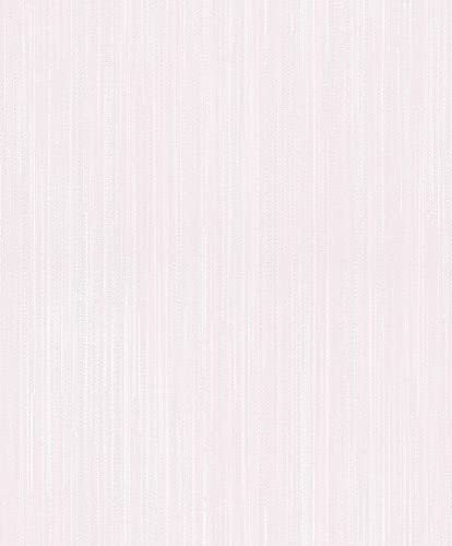 Erismann 10252-05 Papier peint intissé Motif rayures Rose/blanc