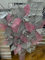CRYSTAL CROWN® Artificial Bloomer Flower Ornament Glitter Flowers for vase home decoration, Bunch Of Artificial Flowers (Grey & Pink)
