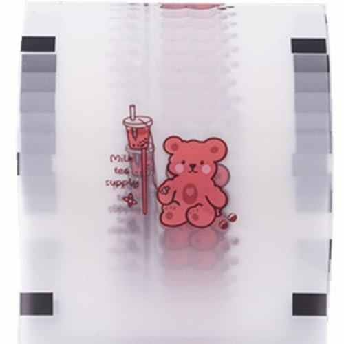 Tragaomx Cup Sealer - Film Roll for Bubble Tea Boba Sealing Machine - 90-105mm PP & Paper Cup Sealer