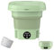 ATB-GIFT 12L Portable Washing Machine, Mini Camping Waschmaschine Faltbare mit wiederaufladbarem USB, f¨¹r Camping/Zuhause/Schlafs?le/Socken/Unterw?sche(EU Power)