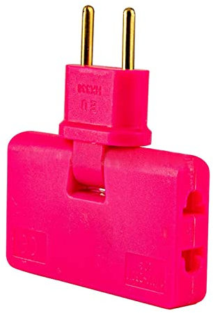 Idezek Pared 3 Salidas | Enchufe Pared Plano 3 vías,Enchufe Plano Toma Corriente 2 Clavijas giratoria convertidor Enchufe Pared