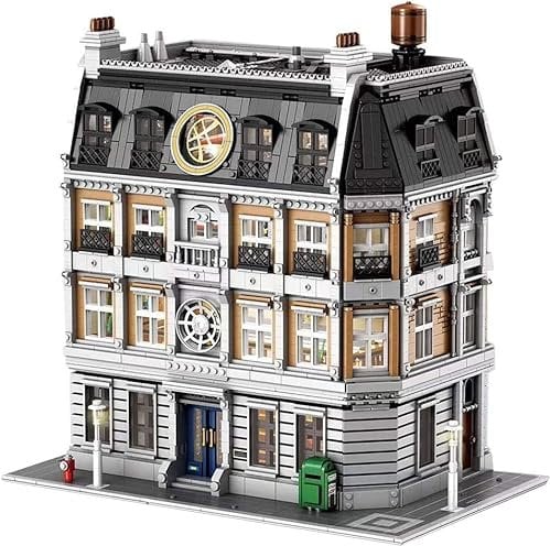 APRILA Modular Haus Bausteine, 6619 Klemmbausteine 4-Etagen Doctor Strange's Sanctum Sanctorum Modellbausatz, Moc Haus Street View Architektur Modular Buildings, Kompatibel mit Große Marke Technik