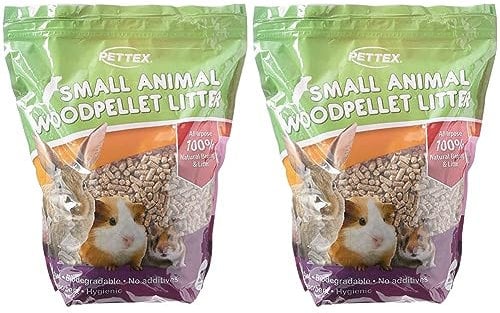 Pettex Small Animal Wood Pellet Bedding and Litter 5L (Pack of 2)