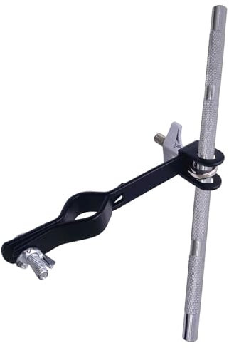 Jiayouy Drum Set Montageklemme 3/8 gerade Stangen mit Kuhglockenhalter Halterung Percussion Instrument Zubehör für Cowbell, Jam Blocks, Tamburin