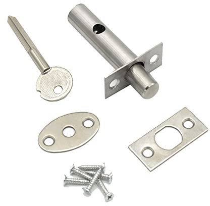 Verrou de puits caché, installation simple pour porte dissimulée, tuyau, puits, serrure de canal, clé de verrouillage de puits