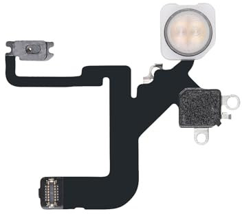 Risidamoy Blitzlicht-Flexkabel, Ersatz für iPhone 12 Pro, Reparatur-Taschenlampe, Teil Fix Silent Switch mit vorinstallierter Metallhalterung, 12Pro für A2341, A2406, A2407, A2408