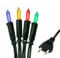 hellum LED Lichterkette bunt, 100 LED mit 14,85m beleuchtete Länge, strombetriebene Lichterkette Innen mit Stecker, für Weihnachtsbaum unter 59 Lumen 150278