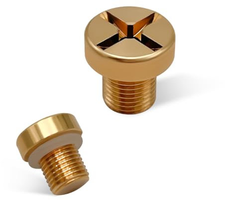 povtii Vis de purge de réservoir d'expansion de radiateur 17111712788 avec joint torique en caoutchouc, vis de vidange pour X3 X5, accessoires de voiture