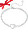 Valentinstaggeschenk für sie geschenke für frauen - Armband Damen - Infinity-Herz Zirkon Armband - armband silber 925 damen - Weihnachten Geschenk zum Valentinstag