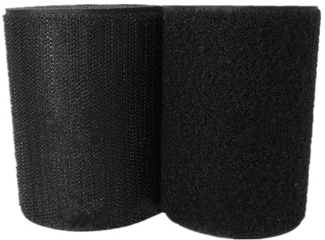 YunYunStrap Cinta de gancho y bucle para coser 100 mm, tiras de nailon traseras no adhesivas, cinta entrelazada con sujetador de tela, más de 18 colores