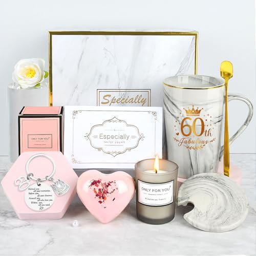 YYDSXK Coffret Cadeau Original pour Femme 60 Ans - Idée Anniversaire pour Maman, Grand-mère