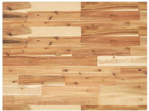 vidaXL Tischplatte, Holzplatte Rechteckig, Massivholzplatte für Schreibtisch Esstisch Couchtisch, Ersatztischplatte, 80x60x2cm Massivholz Akazie