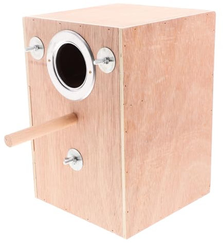 COLLBATH Parakeet Nest Box for Breeding Hanging Bird House for Indoor and Outdoor Use for Lovebirds and Parrotlets