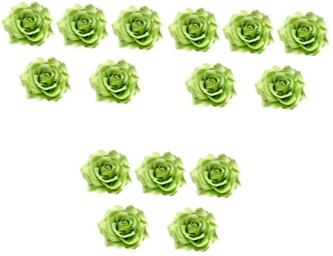 GALPADA 15pièces Broche Rose Artificielle Pour Mariage Épingles De Cheveux Et Corsages Vert