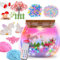 dashfor Light-Up Einhorn Terrarium Kit für Kinder, DIY Einhorn Terrarium Bastelset mit Timing-Fernbedienung und farbigen Lichtern - Mädchen Geburtstag Geschenke Alter 4 5 6-13