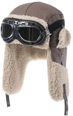 Generisch Trapper-Mützen für Herren,Trapper Warmer russischer Trooper-Hut - Winddichte Winter-Trapper,Warme und gemütliche Trappermützen für Männer, Frauen, Familie, Freunde, Kollegen