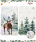 FAOKZE Küchentücher 2 Stück,Rentier Kiefer Baum Schneeflocke Geschirrtücher,100% Mikrofaser Küchenhandtuch,Weihnachten Küchentücher Bar Handtücher,für Winter Küche Heimdekoration(40 x 60 cm)