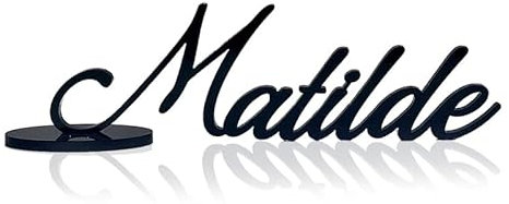 Scritta Personalizzata in Plexiglass Specchiato Spessore 3mm | Nome Inciso al Laser | Topper per Tavolo Torta, Gadget o Decorazione, Targa o Insegna in Acrilico, Misure a Scelta (40 Centrimetri)