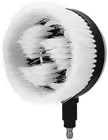 Rotierende Hochdruck-Waschbürste, Rotierende Autowaschbürste, Rotierende Waschbürste, 360 Grad, Fächerförmig, für Hochdruck-Wasserpistole, 1/4 Schnellanschluss