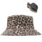 Zhenghebuy Leopardenmuster Fischerhut Sonnenhut UV Schutz Sommerhut Reversibel Bucket Hat Faltbar Faltbarer Eimer-Hut für Wandern Camping Reisen Angeln (56-58cm)