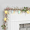 Hekasvm Osterdeko Ostergirlande Ostereier Rattan lichterkette mit 1.8M 10LED Eier Lichterkette, Oster Deko Lichterkette Batterie Lichtervorhang Innen, Bunt Frühlingsdeko Girlande (LED Girlande)