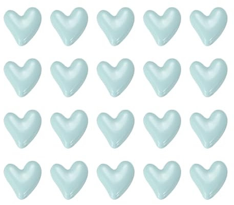 PATIKIL Fridge Magnets, 22 Pcs Love Heart Decorative Magnets Cute Refrigerator Magnets Decorative Magnetic Stickers for Home Kitchen Whiteboard Cabinet Locker, Blue