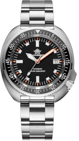 ADDIESDIVE Orologi Diver Automatici Uomo NH35 Acciaio Inox Vetro Zaffiro 200 M Impermeabile Acciaio Inox Orologio Diver