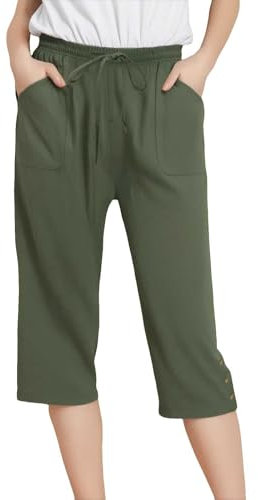 Sportliche Hose für Damen, Leder, lockere Jeans, Interview, leicht, trendig, Badeanzug, Hose, Yoga, Pyjama, Basketball, Bau, Business für Frauen, grün, 42