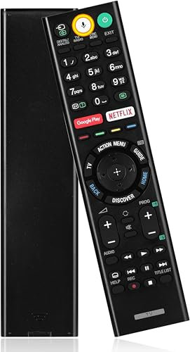 Telecomando di ricambio controllato vocale, compatibile con Sony Bravia 4K UHD LED LCD HD Smart TV