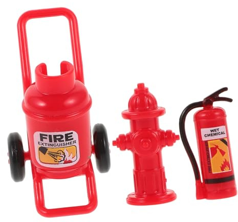 HEMOTON Mini Estintore e Idrante Antincendio in Miniatura per Casa delle Decorazione in Plastica Resistente Accessori per e Colori Semplici e Design Dettagliato
