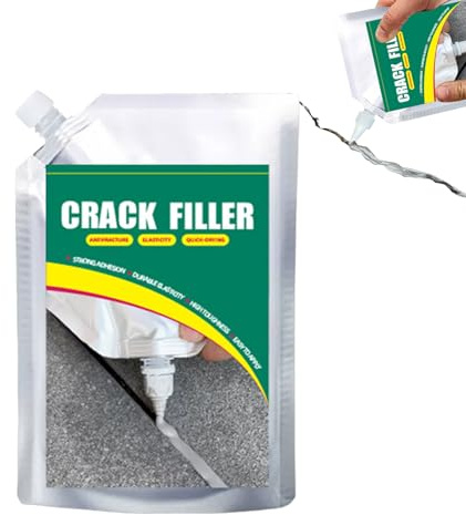 Beton Riss Versiegelung Füller – 500ml Plattenfugenfüller und Abdichtungsmasse, Starker witterungsbeständiger Klebstoff für Reparaturen | Vielseitige Dichtung für Ecken Dächer Böden Fensterbänke
