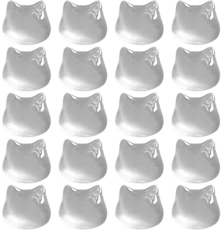 48 Stück Tastaturaufkleber Transparent Tastaturaufkleber Für Lange Nägel Katzenkopfform Keyboard Nagelblasen Katzen-Tastaturkappen Für Jugendliche Schüler PC Studium Laptop Desktop Computer