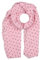 Zwillingsherz Seiden-Tuch mit Anker-Print - Hochwertiger Schal für Damen Mädchen - Halstuch - Umschlagstuch - Loop - weicher Schlauchschal für Sommer Herbst und Winter von Cashmere Dreams rosa