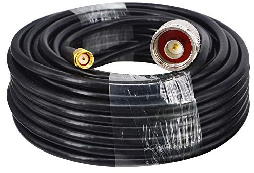 YILAINDUO Handheld Antennenkabel 10M / 32.8ft N Stecker zu RP SMA Stecker RG58 Kabel für FPV Antennenkabel WiFi 4G LTE Wireless Router LoRa-Antenne Helium Miner Antenne